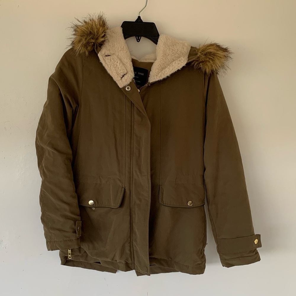 Fur Hooded Coat